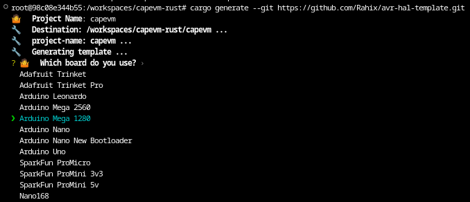 cargo generate output