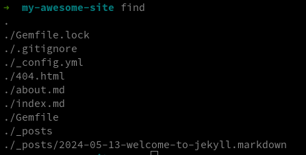 Jekyll new site files