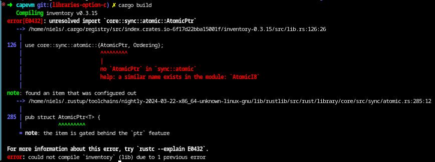 Inventory crate build error
